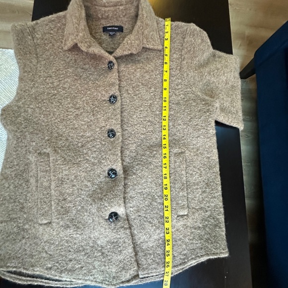 Karen Kane brushed wool blend shirt jacket. - Picture 7 of 8